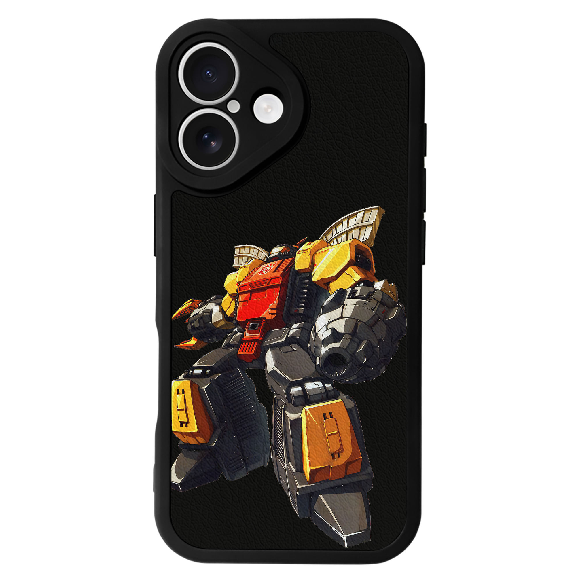 （画像用） Transformers トランスフォーマー 【iPhone 16シリーズ対応】シリコンスマホケース（レザー調） 材質：シリコン